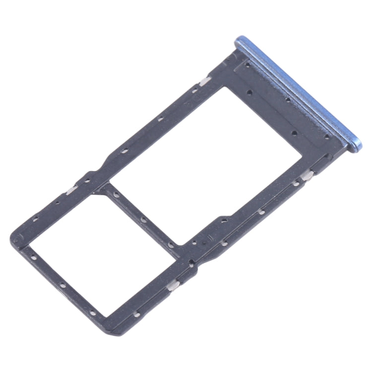 For Alcatel 1L Pro 4065F SIM Card Tray + Micro SD Card Tray (Blue)