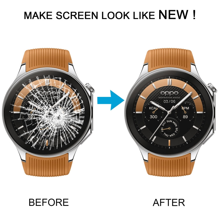 For OPPO Watch X Original LCD Screen and Digitizer Full Assembly With Frame (Black)