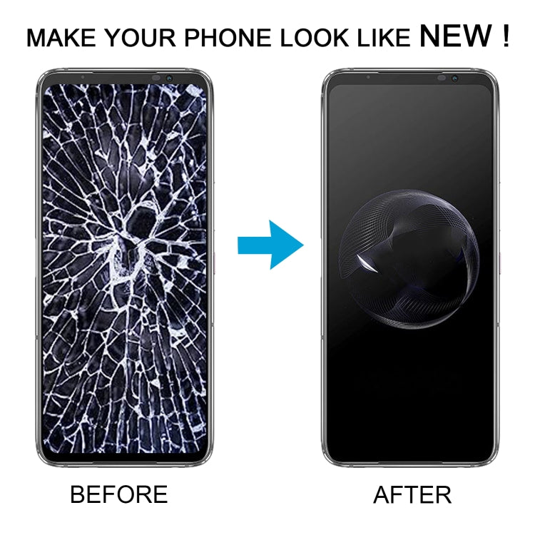 For Asus ROG Phone 7 / 7 Ultimate AMOLED Original LCD Screen Digitizer Full Assembly with Frame(Black)