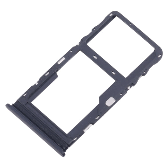 For TCL 20L / 20 Lite Original SIM Card Tray + Micro SD Card Tray (Black)