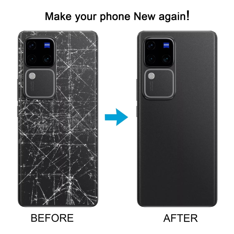 For vivo V30 Pro Battery Back Cover with Camera Lens Cover(Black)