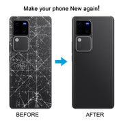 For vivo V30 Pro Battery Back Cover with Camera Lens Cover(Blue)