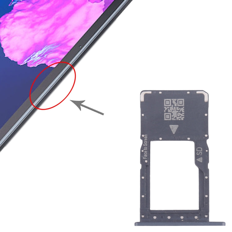 For Lenovo Tab P11 TB-J606 Original Micro SD Card Tray (Black)