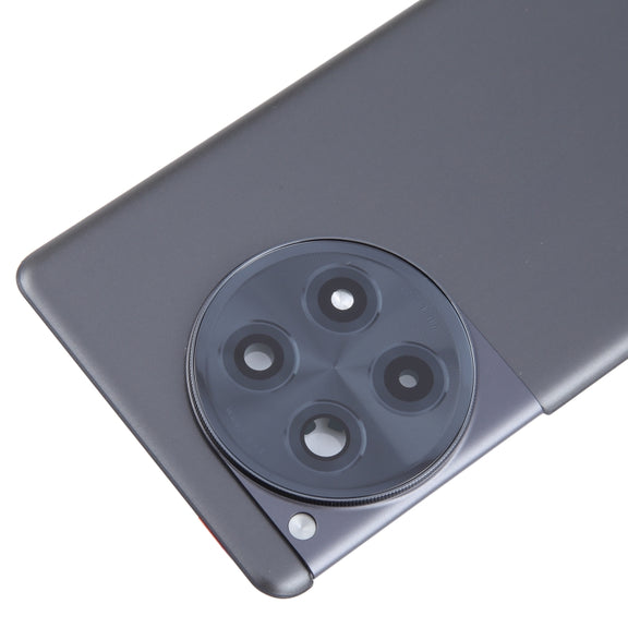 For OnePlus 12R CPH2609 CPH2585 Original Glass Battery Back Cover with Camera Lens(Black)