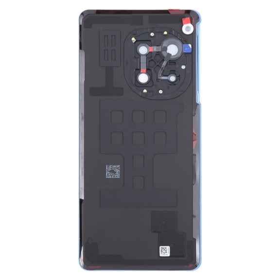 For OnePlus 12R CPH2609 CPH2585 Original Glass Battery Back Cover with Camera Lens(Blue)