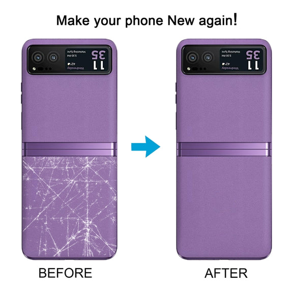 For Motorola Razr 40 Original Lower Part Battery Back Cover(Purple)