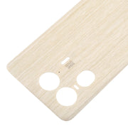 For Motorola Moto X50 Ultra Original Battery Back Cover(Wood)