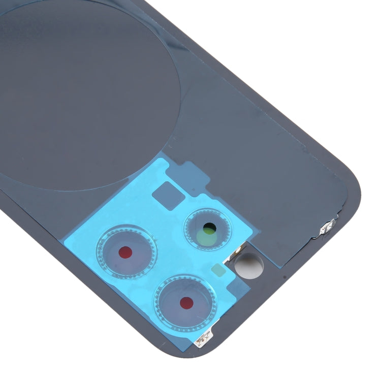 For iPhone 16 Pro Original Glass Battery Back Cover with Camera Lens Cover(Silver)