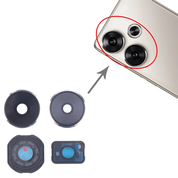 For Xiaomi Redmi Turbo 3 Camera Lens Cover (Silver)