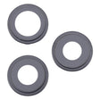 For iPhone 16 Pro Max 3pcs/Set Camera Lens Cover (Black) - Camera Series by PMC Jewellery | Online Shopping South Africa | PMC Jewellery | Buy Now Pay Later Mobicred