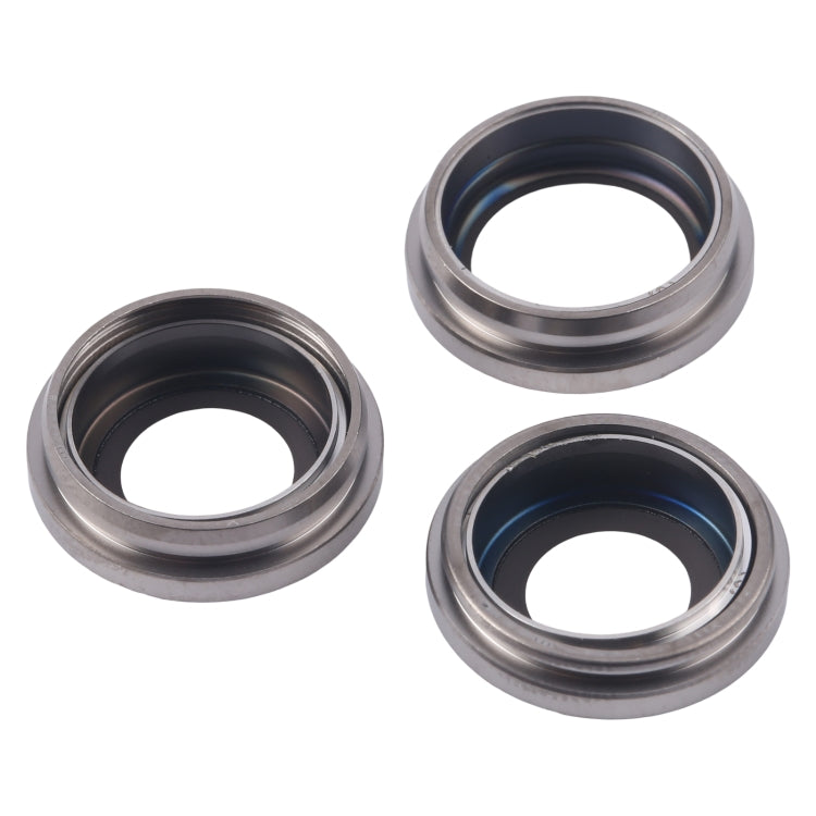 For iPhone 16 Pro Max 3pcs/Set Camera Lens Cover (Titanium Color)