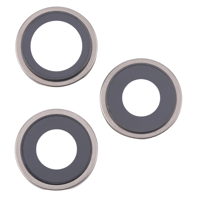 For iPhone 16 Pro 3pcs/Set Camera Lens Cover (Titanium Color)