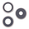 For iPhone 16 Pro 3pcs/Set Original Camera Lens Cover (White) - Camera Series by PMC Jewellery | Online Shopping South Africa | PMC Jewellery | Buy Now Pay Later Mobicred