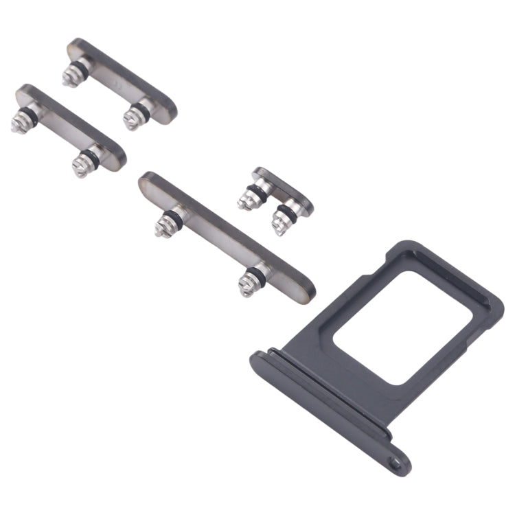 For iPhone 16 Pro Original SIM Card Tray + SIM Card Tray + Side Keys (Black)