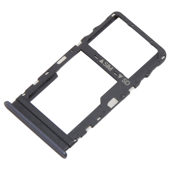 For TCL NxtPaper 11 Original SIM Card Tray + Micro SD Card Tray (Grey)
