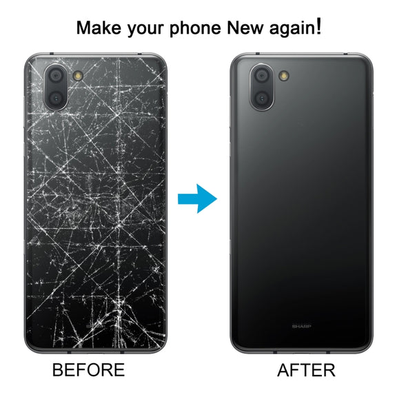 For Sharp Aquos R3 Original Battery Back Cover(Black)
