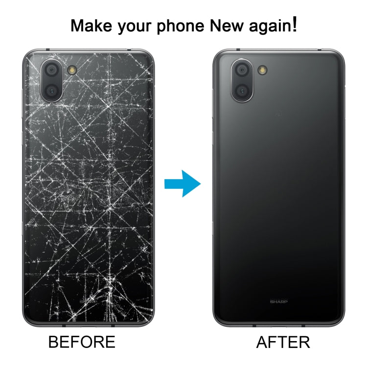 For Sharp Aquos R3 Original Battery Back Cover(Black)