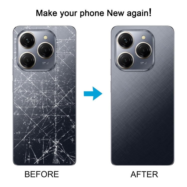 For Tecno Spark 20 Pro Original Battery Back Cover (Blue)