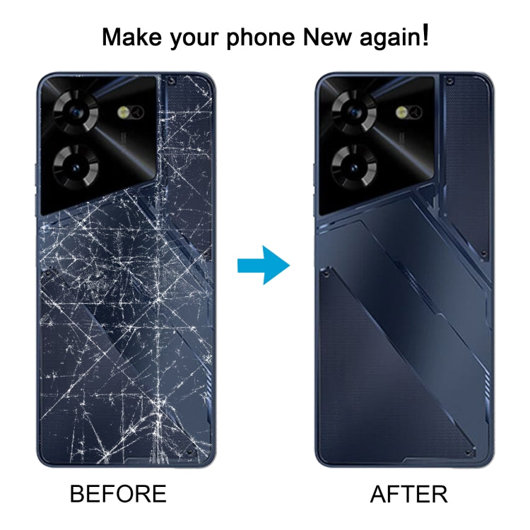 For Tecno Pova 5 4G Original Battery Back Cover(Black)