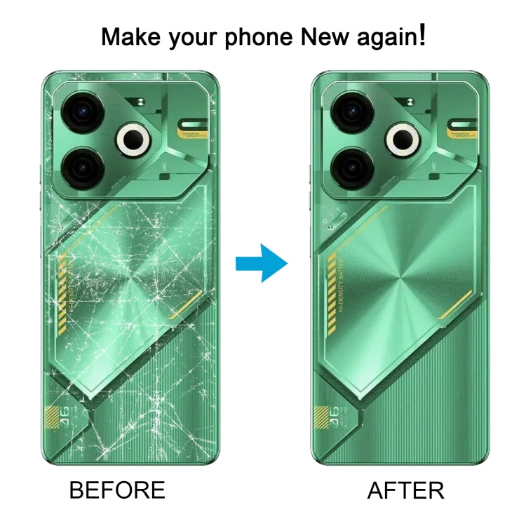 For Tecno Pova 6 Neo 4G Original Battery Back Cover(Silver)