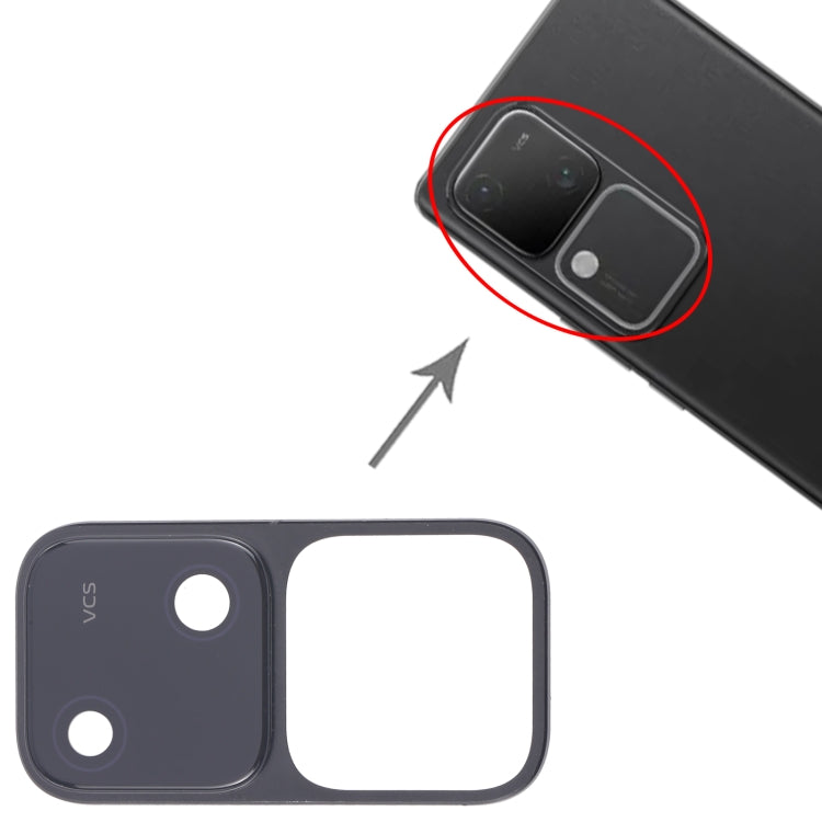 For vivo V30 5G Original Rear Camera Lens Cover (Black)