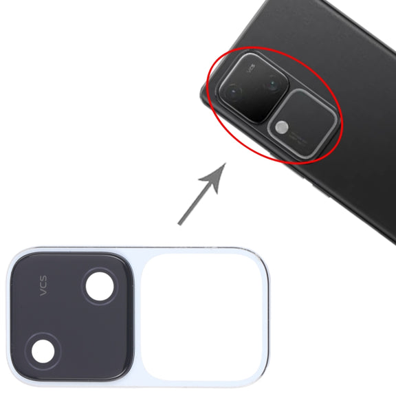 For vivo V30 5G Original Rear Camera Lens Cover (White)