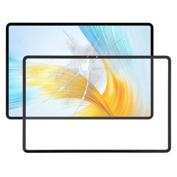 For Honor MagicPad 13 GDI-W09 Front Screen Outer Glass Lens with OCA Optically Clear Adhesive (Black)