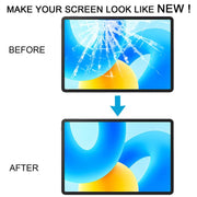 For Huawei MatePad 11.5 TGR-W10 Front Screen Outer Glass Lens, Soft Light Version (Black)