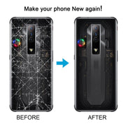 For ZTE nubia Red Magic 7S Glass Battery Back Cover(Transparent)