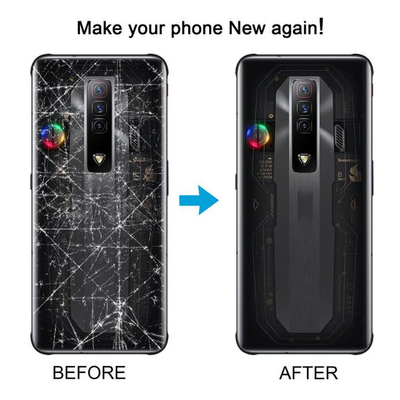 For ZTE nubia Red Magic 7S Glass Battery Back Cover(Transparent)