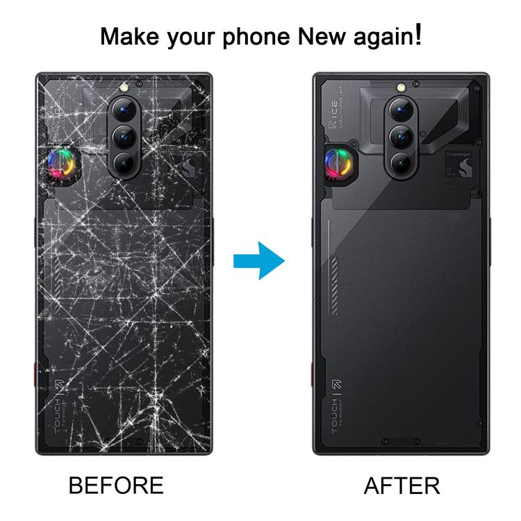 For ZTE nubia Red Magic 8S Pro NX729J Glass Battery Back Cover (Transparent)