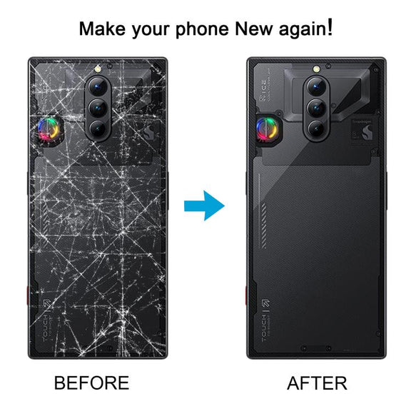 For ZTE nubia Red Magic 8S Pro NX729J Glass Battery Back Cover (Transparent)