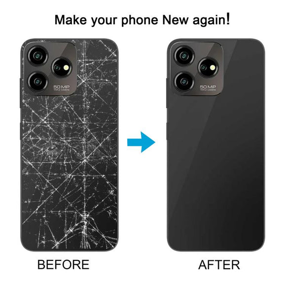 For ZTE Axon 50 Lite 8050 Glass Battery Back Cover with Middle Frame / Camera Lens Cover(Green)