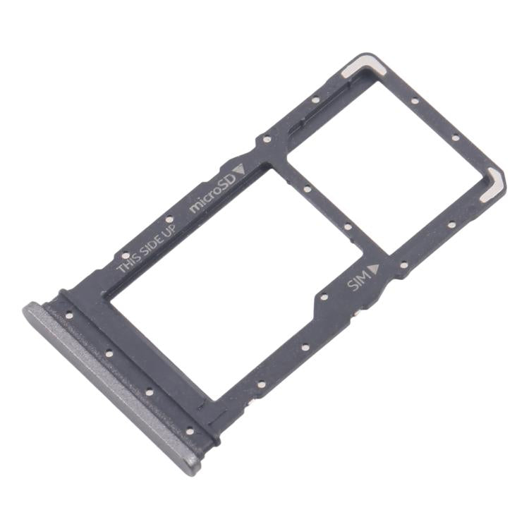 For Nokia C110 Original SIM Card Tray + Micro SD Card Tray (Black)