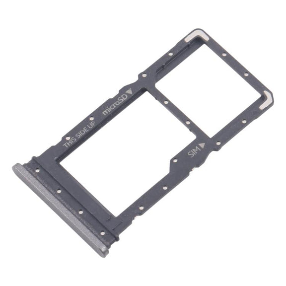 For Nokia C110 Original SIM Card Tray + Micro SD Card Tray (Black)