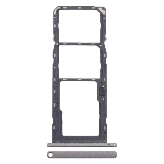 For Nokia C31 Original SIM Card Tray + SIM Card Tray + Micro SD Card Tray (Grey)
