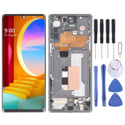 For LG Velvet 5G US Version Original LCD Screen Digitizer Full Assembly with Frame (Silver)