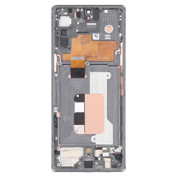 For LG Velvet 5G US Version Original LCD Screen Digitizer Full Assembly with Frame (Silver)