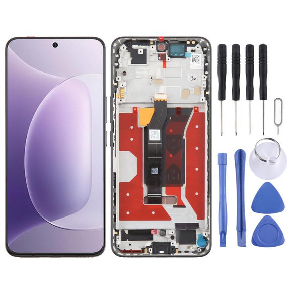 For Honor 300 Original LCD Screen Digitizer Full Assembly with Frame (Black)