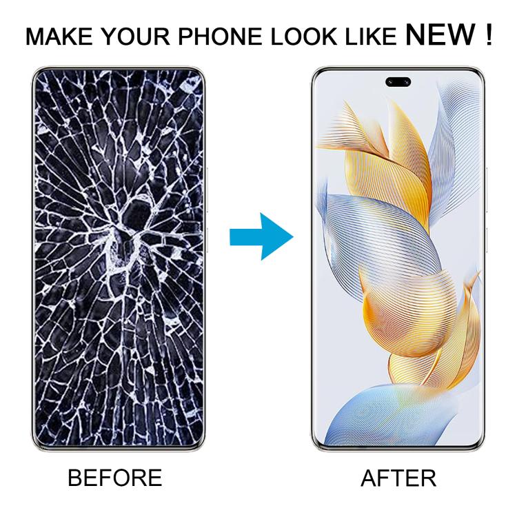 For Honor 90 Pro Original LCD Screen Digitizer Full Assembly with Frame (Silver)