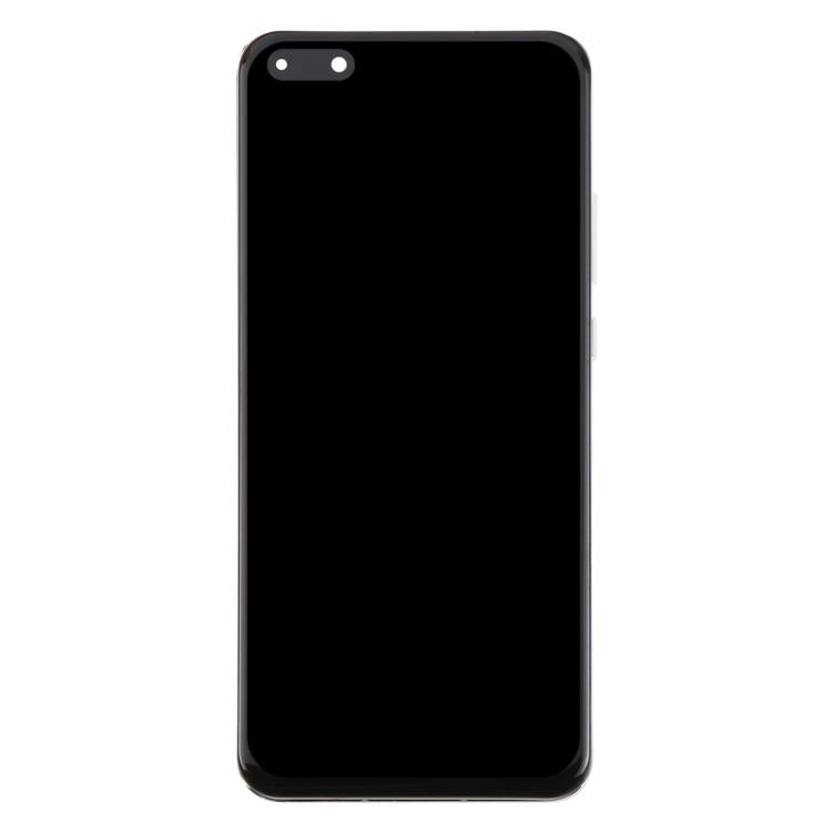 For Huawei P40 Pro TFT LCD Screen Digitizer Full Assembly with Frame, Not Supporting Fingerprint Identification (Silver)