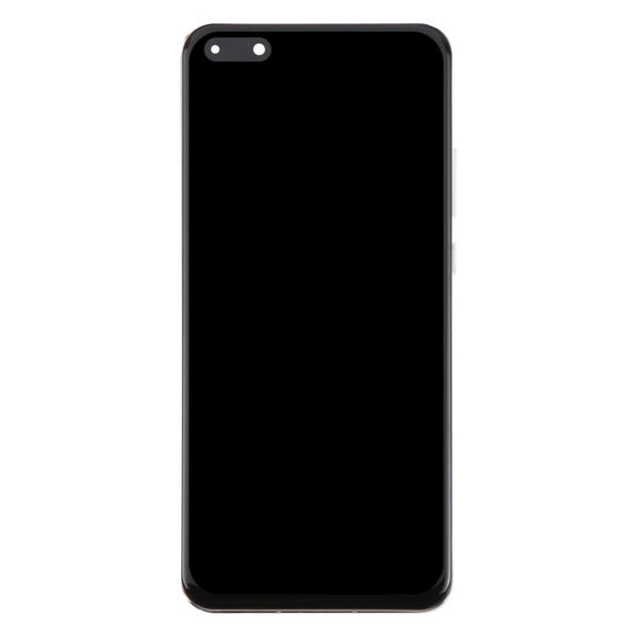 For Huawei P40 Pro TFT LCD Screen Digitizer Full Assembly with Frame, Not Supporting Fingerprint Identification (Silver)