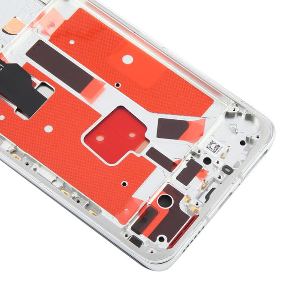 For Huawei P40 Pro TFT LCD Screen Digitizer Full Assembly with Frame, Not Supporting Fingerprint Identification (Silver)