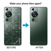 For Huawei P60 Pro Battery Back Cover with Camera Lens Cover(White)