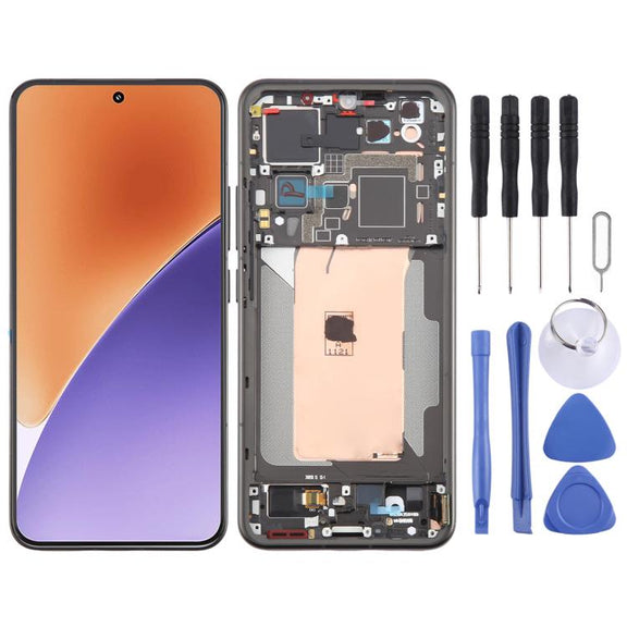 For Xiaomi 15 AMOLED Original LCD Screen Digitizer Full Assembly with Frame (Frosted Black)