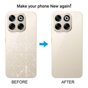 For ZTE Axon 70 Glass Battery Back Cover with Adhesive(Gray)