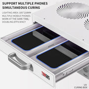 TBK 605 100W Mini UV Curing Lamp Box 48 LEDs Curved Surface Screen UV Curing Box, EU Plug