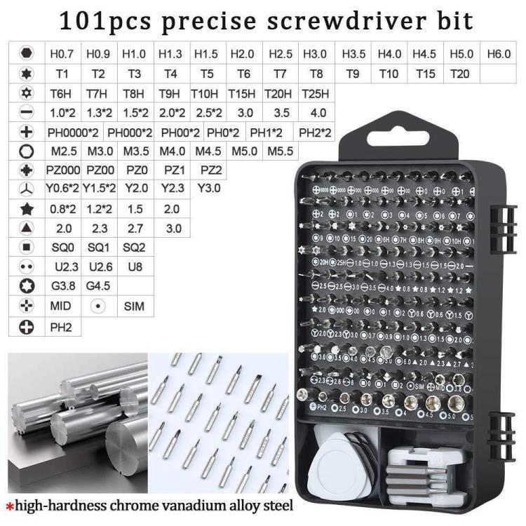 122 in 1 Precision Magnetic Screwdriver Kit (Red)