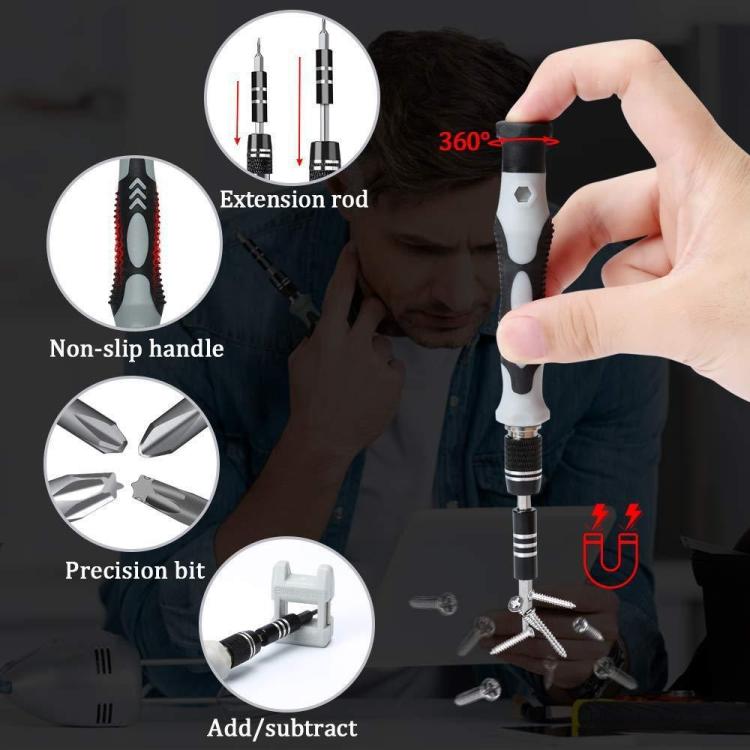 122 in 1 Precision Magnetic Screwdriver Kit (Red)