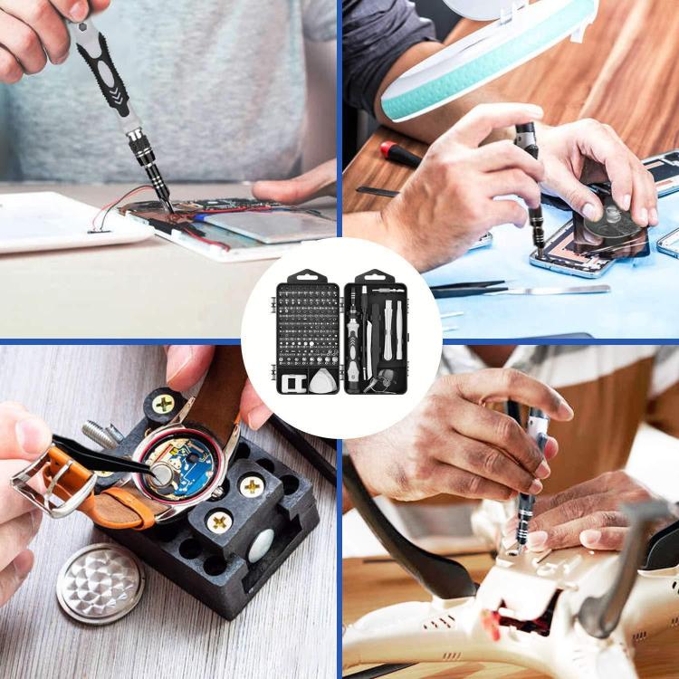 122 in 1 Precision Magnetic Screwdriver Kit (Red)